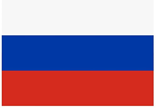 Samunshi® Russland Flagge Aufkleber Autoaufkleber in den Nationalfarben - 25x17,5cm