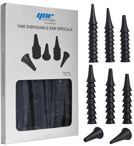 YNR Otoscope Disposable Specula - Ear Piece, Examination Diagnostic, Ear Inspection, ENT Ear Scope, Medicare Mini Pocket Otoscope | Pack of (300)