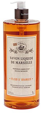 Flüssigseife Fleur d'Oranger (Orangenblüte) mit Bio-Olivenöl 1L