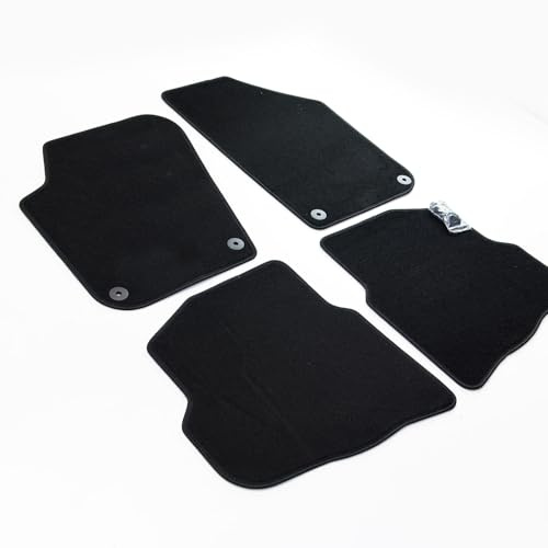 MDM Automatten für Volkswagen Polo IV (9N) 2001>2009 Passform aus Velours Personalisiert, Absatzschoner verstärkte Fersenauflage, cod. Plus de3745