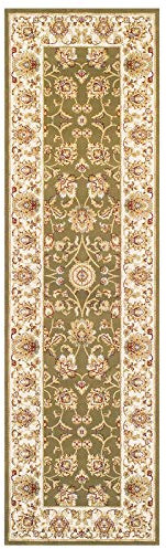 Rugs Direct Rug, Heatset Polypropylene, Green, 68cm x 235cm