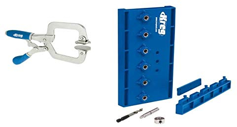 KREG KMA3220 5 mm Regalstift-Vorrichtung und KREG KHC-PREMIUM Stirnklemme