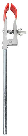 Double Regulator Lab Clamp, Stainless Steel Laboratory Retort Stand Clamp Multi-functional Clamp(red)
