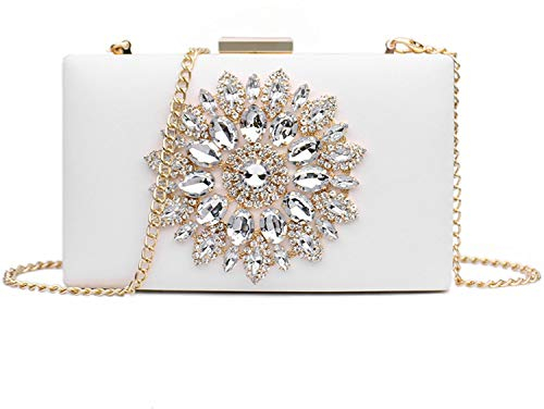Jywmsc Damen Clutch mit Kette Party Hochzeit Handtasche für Braut Abendtasche Umhängetasche Handtasche Abschlussball