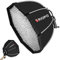 Triopo KS55 Tragbare Softbox 55 cm Speedlite achteckige Regenschirm-Softbox mit Wabenraster für den Außenbereich Godox TT600 TT685 V860 Yongnuo Neewer Blitz (mit S-Halterung)