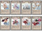 ePanda Luffy Wanted Poster-Set, Poster, ästhetisches Wandcollage-Set, Anime-Bilder, Kunstdruck für Kinderzimmer, Wanddekoration, Kunstdruck, 29,2 x 41,9 cm, 8 Stück