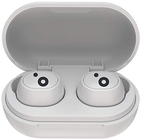 Sunstech WAVEPODS GO Auriculares TWS Inalámbricos Bluetooth V5.0. Ligeros. Controles Multifunción. Waterproof IPX4. Base de Carga magnética y micrófono Incorporado para iPhone y Android. Blancos.