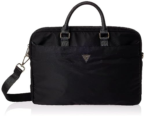 Guess Tasche GUCB15NTMLBK 16 schwarz Nylon Triangle Logo, 16 Zoll