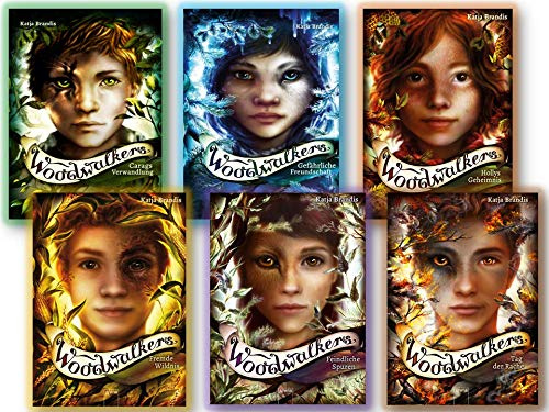 Katja Brandis | Woodwalkers | 6er Set als Hardcover | Carags Verwandlung + Gefährliche Freundschaft + Hollys Geheimnis + Fremde Wildnis + Feindliche Spuren + Tag der Rache