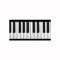 Tile Stickers,Decorative Black and White Piano Key Waist line Stickers, Kitchen and Bathroom Glass Door Waist line Stickers