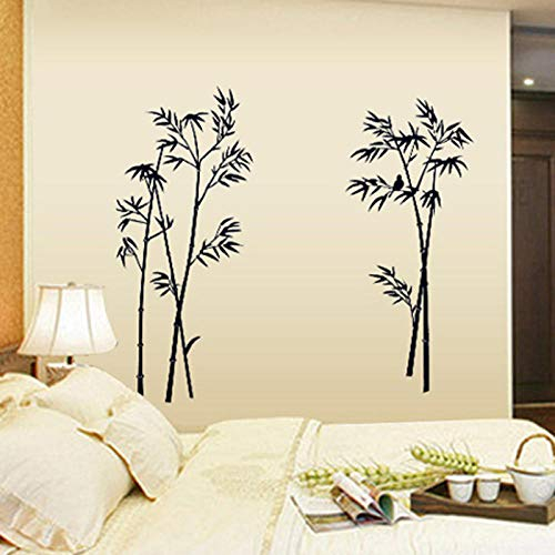 Wandtattoo Badezimmer,Wandsticker,Wall Stickers,Schwarzer Bambus Wandaufkleber Dekorative Aufkleber Wohnzimmer Schlafzimmer Tv Hintergrund Dekorative Wandaufkleber