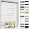 BelleMax Doppelrollo Klemmfix ohne Bohren & mit Bohren, 50x200cm(BxH), Weiß, Duo Rollo, Sonnenschutz lichtdurchlässig Blickdicht, Klemmrollo Fensterrollo, Rollos für Fenster und Tür