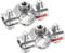 Sourcing Map 2pcs Stainless Steel Pipe Clamp, 15-19mm, M8 Nut, Wall/Ceiling Mount