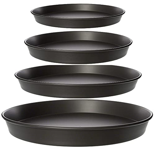 7 to 20 inch Base Commercial Heavy Duty Noon Stick Hard Coated Pizza Pan 1.5” Deep Taped (16 inch Base)