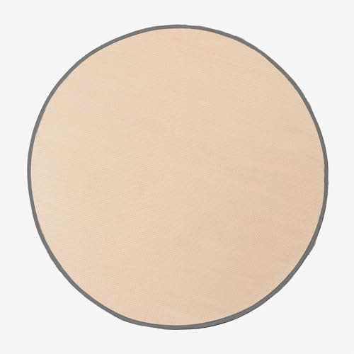 SKLUM Runder Outdoor-Teppich (Ø170 cm) Tanida Braun Weizen Ø170 cm