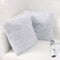 NordECO HOME 2er Set kissenbezüge 50x50 cm Kissen Grau Künstlich Pelz Fellkissen Dekorative Deko Kissen Kuschelkissen Flauschig Sofakissen Weich Plüschkissen für Sofa