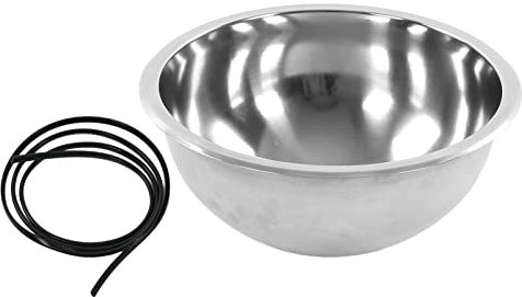 Lavabo Rond pour Bateau de Camping-car, 13,4 Pouces de Diamètre en Acier Inoxydable 304, Grande Capacité, Lavabo de Bateau Marin pour Camping-car, Camping-car, Caravane, Cuisine