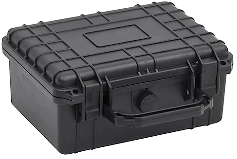 vidaXL Flugkoffer Tragbar Transportkoffer Fotokoffer Kamerakoffer Schutzkoffer Universalkoffer Aufbewahrungskoffer Schwarz 30x22x10cm PP