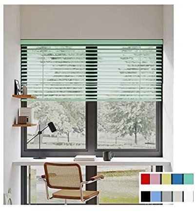 Alu-Jalousie, Aluminium-Jalousie,Wand-Und Deckenmontage, Rollo, Jalousie,Viele Farben & Größen,Fenster Sonnenschutz Sichtschutz Blendschutz Hitzeschutz,4 in 1 Betrieb,W190xH280cm/75x110in