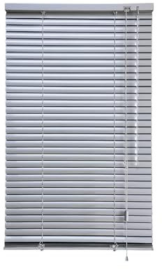 iYueMps Aluminium Venetian Blinds for Clamping or Dirlling Window Blinds Strong Trimmable Easy Fit 25mm Slat for Home, Office, Bathroom, Bedroom, Living Room, Kitchen (Silver Grey, 60cm x 130cm)