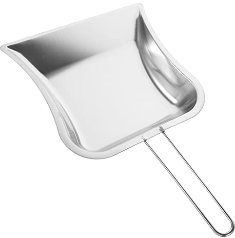2 Piezas de Metal recogedor de Escritorio de Mano recogedor en ángulo Pala Ancha Pala de Cocina vestíbulo Basura Pala de Barrido Barbacoa carbón Ceniza Pala de póquer