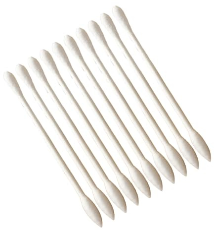 Wattestäbchen mit Doppelter Spitze, 100 Stück, Tragbar, Einzeln Verpackt, Einweg Make up Applikator Tupfer, Weich, Sanft für Unterwegs