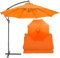 300cm 8 Bras Parapluie Protection UV en Extérieur Tente Supérieure De Remplacement Parasol De Plage Auvent for Tissu De Remplacement De Parasol De Patio(Orange)