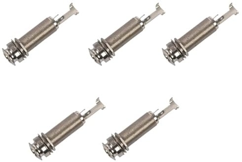 MQODLFP 5X Mono Long Input Output Threaded Guitar Jack NEW 1/4 Inch