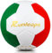 Runleaps Futsal-Ball, Futsal-Fußball, ideal für drinnen oder draußen, offizieller Fußball, Größe 4 für Training, Spielen, Spiele (Rot, Weiß, Grün)