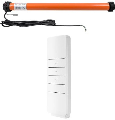 3T-MOTORS Funk-Markisenmotor 3T45-40RX, für Gelenkmarkisen bis 5 m Ausladung, 80 kg Zugkraft, 40 Nm Drehmoment – inkl. Funk-Handsender, Adaptersatz 85 mm und Montagezubehör