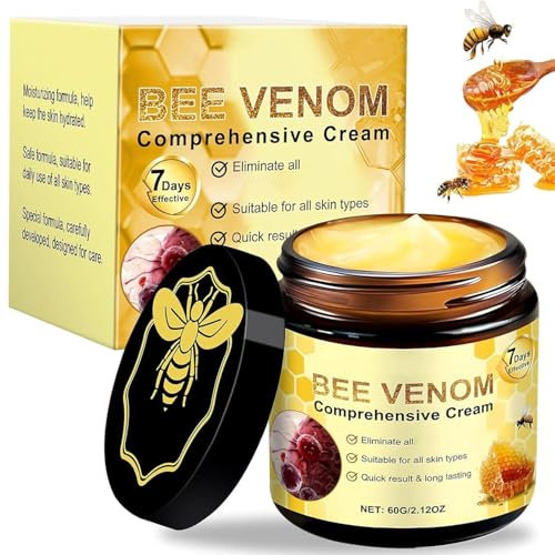VLSVLS Bienengift Komplettcreme 60G, Professionelle Bienengift Creme, Bienengiftsalbe, Bienengiftcreme für alle Hauttypen