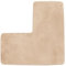 KTLCNDF Tapis De Bain d'angle en L - Antidérapant, Super Absorbant Et Lavable en Machine | Tapis De Sol Doux Et Moelleux for Douche, Chambre Et Espaces en L(Beige)