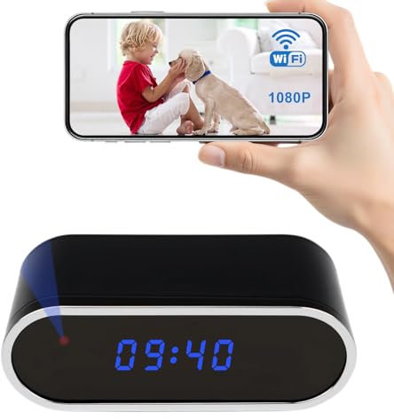 Clock Camera,1080P Mini Portable Cameras Nanny Can Video Recorder with Motion Detection Security Cameras for Home, Office
