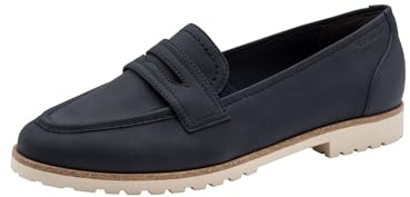 Tamaris Damen Slipper Synthetik, blau, 38 EU