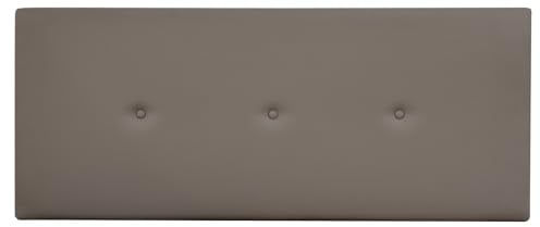 DUÉRMETE ONLINE Kopfteil aus hochwertigem Kunstleder, gepolstert, Sizilien, Maße 160 x 60 cm (für Betten mit 150 und 160 cm), Grau