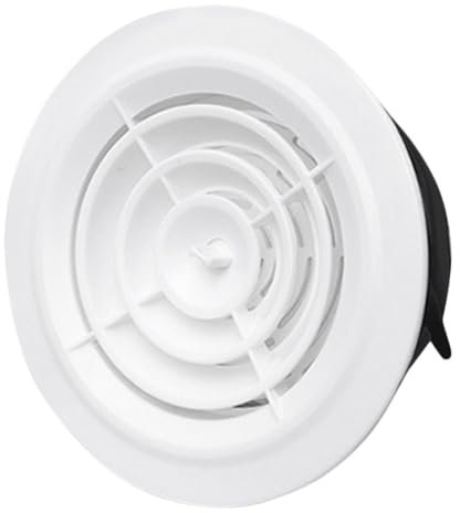 POPETPOP Cubierta Redonda de Ventilación para Aire Acondicionado Rejilla para Oficina y Hogar de Circulación de Aire Duradero y Resistente