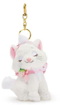 Disney Store Official Marie Plush Keychain, Ichigo Strawberry