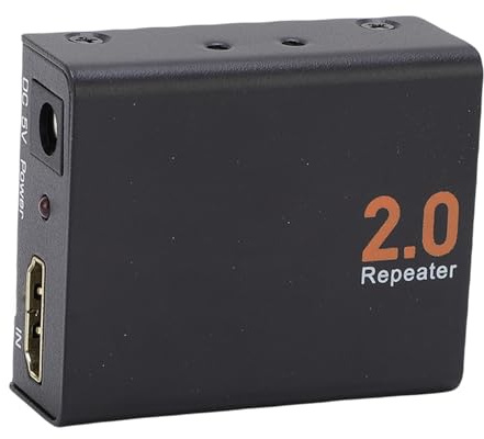 Sxhlseller Extender HDMI 2.0 18 Gbps 4K 60 Hz, Ripetitore Amplificatore di Segnale Interfaccia Multimediale HD Installazione Semplice, Portata 98,4 Piedi