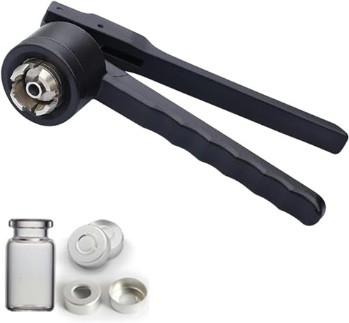 Sertisseuse de flacons en verre, machine de scellage manuelle for bouchons en aluminium, outils de sertissage de bouteilles for machine de capsulage de flacons(13mm)