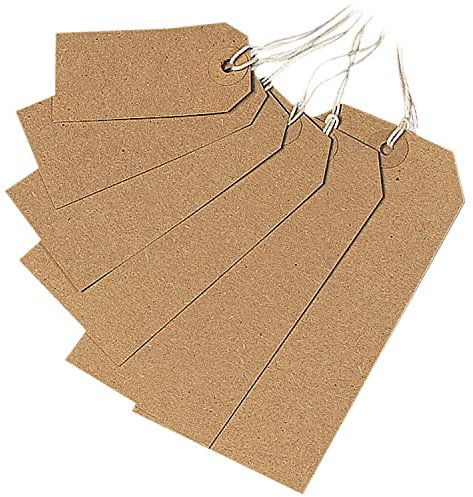 Q-Connect Strung Tag 70x35mm Buff (Pack of 1000) KF01596
