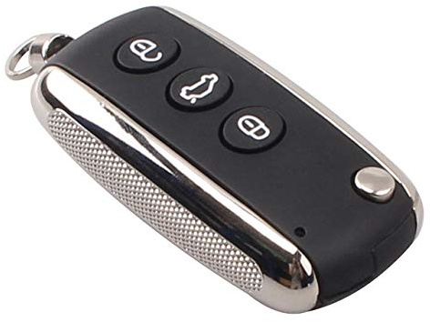 Automobile Locksmith 3 Button Remote Key Case Shell with Blank Blade for Bentley Continental GT Flying Spur remote key fob