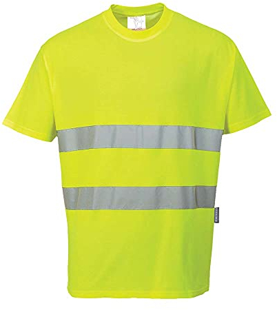 Portwest Baumwoll- Comfort-T-Shirt, Größe: XXL, Farbe: Gelb, S172YERXXL