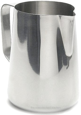 New 20 oz. Espresso Coffee Milk Frothing Pitcher, Stainless Steel, 18/8 gauge - Set of 6 by Update International