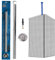 Shower Curtain Rail Ceiling Support 55cm Length Corner Rail Rod Bath Can Be Cut to Size