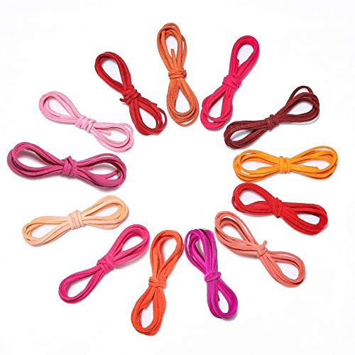 Neotrims 3mm Faux Leather Suede Thong Jewellery Trim Cord, 14 Stunning Colours. Strong & Durable, Does Not Snap Easily - Taupe - 10m