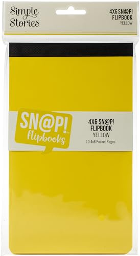 SIMPLE STORIES SNAP FLIPBOOK 4X6 YELLOW