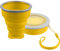 Vaso Plegable de silicón en Amarillo, Taza práctica de Viaje, Vaso para Camping – 210ml