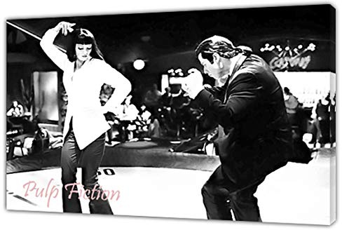 ARTSPRINTS Pulp Fiction Fotodruck auf gerahmter Leinwand, Hochzeitsdekoration, 86 x 61 cm, 18 mm Tiefe