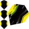 abcdarts Unisex – Erwachsene Pentathlon HD150 Xwing Dart Flights, Gelb, Klassische