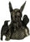 Veronese Design Nordischer Gott Odin in geflügeltem Helm mit Raben Statue